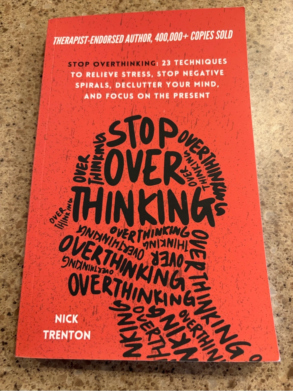 Red Stop Overthinking Paperback by Nick Trenton